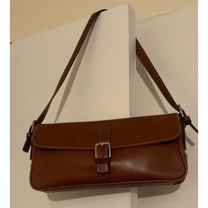 Coach Hamptons Rare Vintage Small Coach 7784 Leather Flap Hobo Shoulder Bag